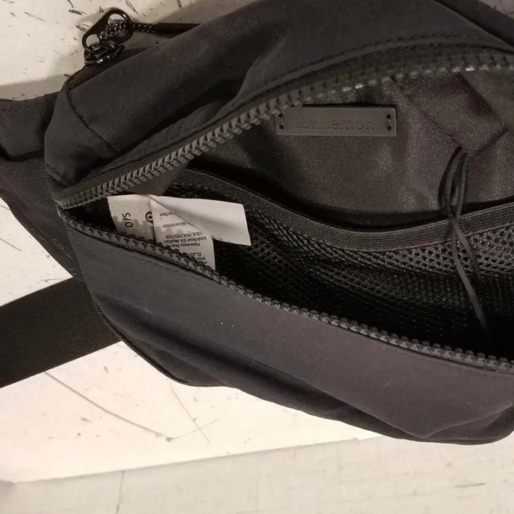 Lululemon Clean lines belt sling bag and mini psychedelic belt bag Black Travel